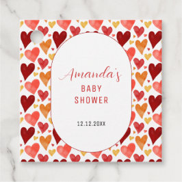 Modern Little Swehoney Valentine Baby Shower Gåvor Etiketter