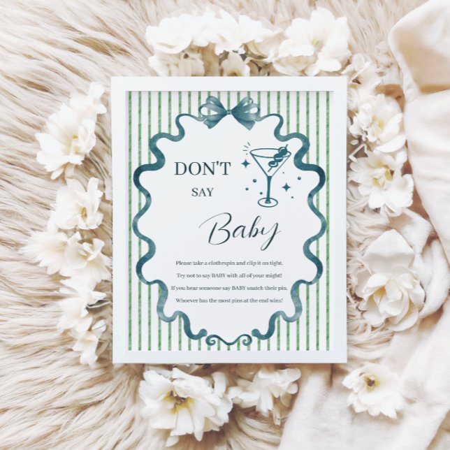 Modern Little Tini One Don’t Say Baby Spelplansch Poster (Skapare uppladdad)