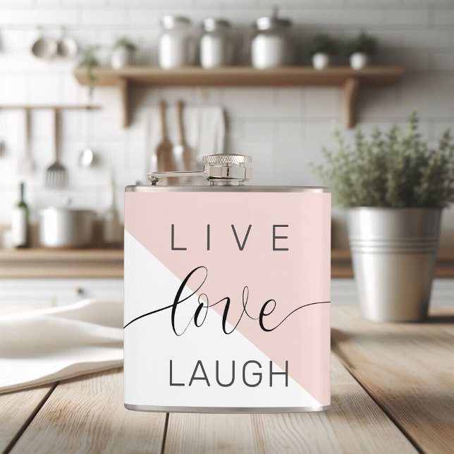 Modern Live Kärlek Laugh Positive Motivation Quote Fickplunta (Skapare uppladdad)