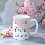 Modern Live Kärlek Laugh Positive Motivation Quote Mugg<br><div class="desc">Modern Live Kärlek Laugh Positive Motivation Quote</div>