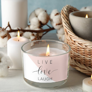 Modern Live Kärlek Laugh Positive Motivation Quote Rektangulärt Klistermärke