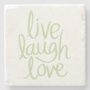 Modern Live Laugh Kärlek Stenunderlägg