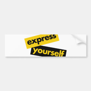 Modern, livfull, djärv grafik av Express You Selur Bildekal