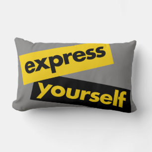 Modern, livfull, djärv grafik av Express You Selur Lumbarkudde