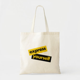 Modern, livfull, djärv grafik av Express You Selur Tygkasse