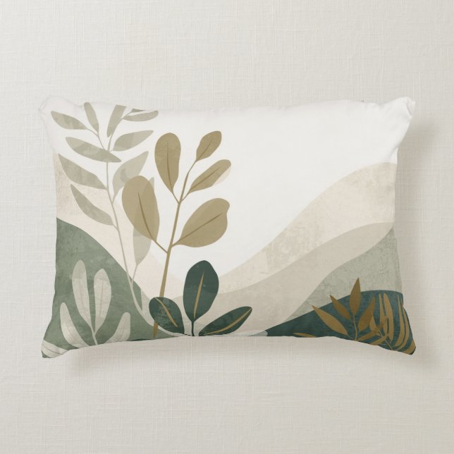  Modern Living Room Accent Pillow - Soft Gray  Prydnadskudde (Framsidan)