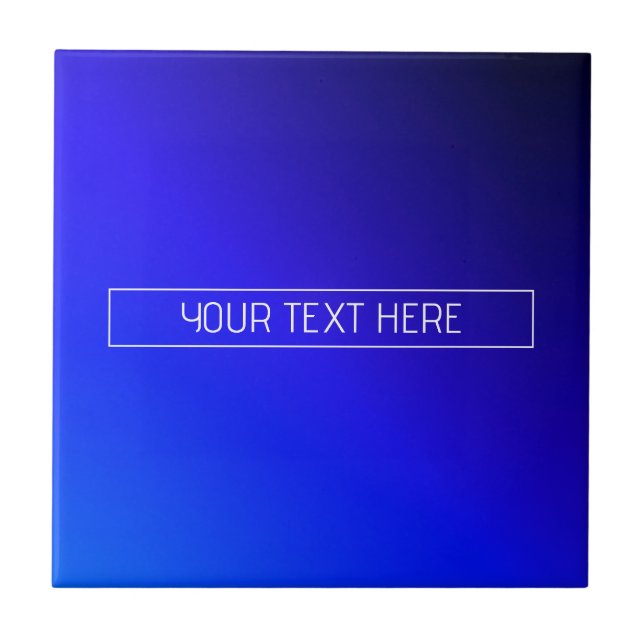 Modern ljus blå och lila gradient ombré kakelplatta (Framsidan)