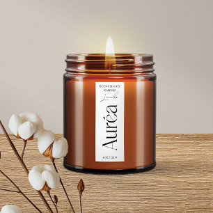 Modern ljus Burk Thin-Lodrät-etikett Klistermärke