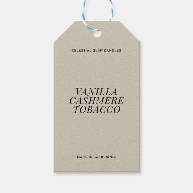 Modern ljus enkel varumärkesidentitet presentkort presentetikett (Framsidan)