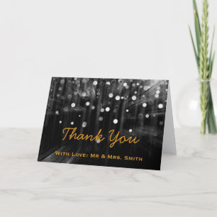 Modern Ljus Glitter Confetti Sparkles Tack Kort