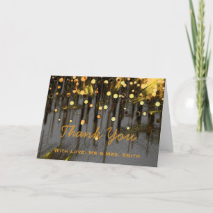 Modern Ljus Glitter Confetti Sparkles Tack Kort