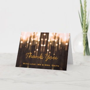 Modern Ljus Glitter Confetti Sparkles Tack Kort
