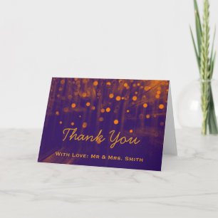 Modern Ljus Glitter Confetti Sparkles Tack Kort