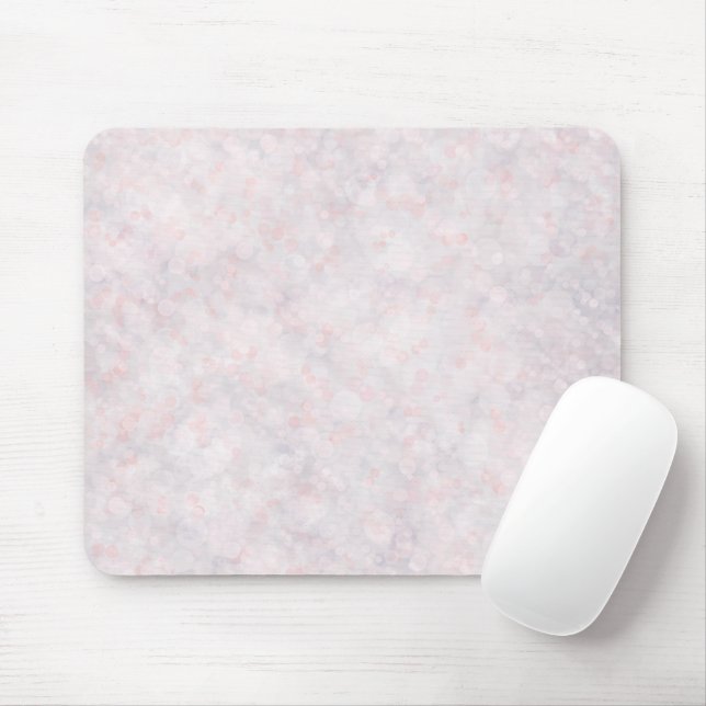 Modern Ljus rosa Bokeh Mousepad Musmatta (Med mus)