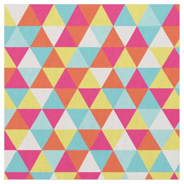 Modern Ljusa färger geometri | Fabric Tyg (Närbild)