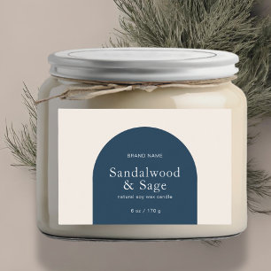 Modern ljusboho-minimalistisk produktförpackning mat etiketter