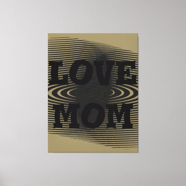 Modern, ljusbrun, svart elegant canvastryck (Framsida)