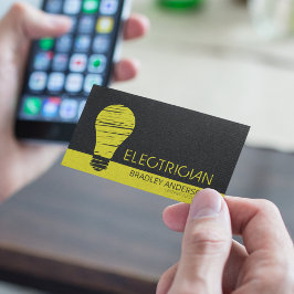 Modern ljusglödlampselektor | Elektriska tjänster Visitkort