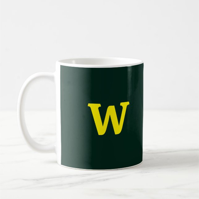 Modern ljusstark gult, inledande text kaffemugg (Vänster)