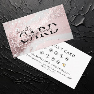 Modern, ljust rosa-Silver-Glitter Salon, 10 - Tilläggskort