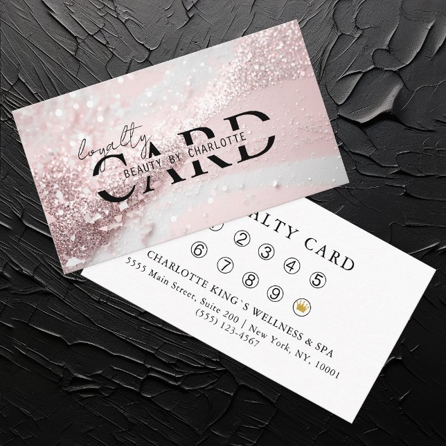 Modern, ljust rosa-Silver-Glitter Salon, 10 - Tilläggskort (Skapare uppladdad)