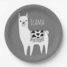 Modern Llama Sketch Baby Shower