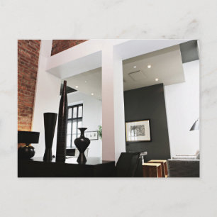 modern loft-inredingsdesign vykort