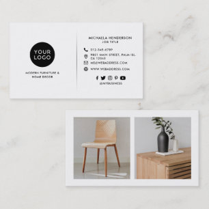 Modern Logotyp, 2 Produktbilder & Sociala Medier Visitkort