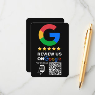 Modern Logotyp av svart Anpassningsbar och Google- Tilläggskort