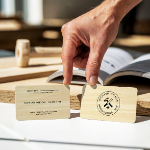 Modern logotyp av träkorn ser ut som professionell visitkort