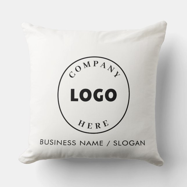 Modern Logotyp Branded-Anpassningsbar Kudde (Framsida)