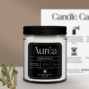 Modern Logotyp Candle-etikett Fyrkantigt Klistermärke