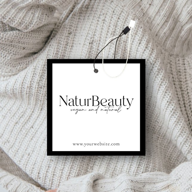 Modern Logotyp Clothing Märkre Fyrkantigt Visitkort (Skapare uppladdad)