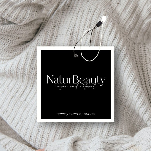 Modern Logotyp Clothing Märkre Fyrkantigt Visitkort (Skapare uppladdad)