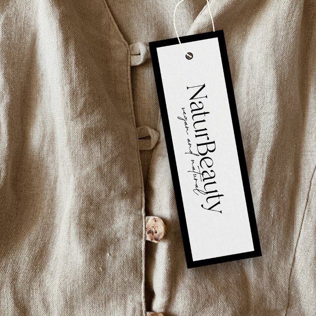 Modern Logotyp Clothing Märkre Litet Visitkort (Skapare uppladdad)