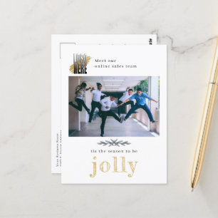 Modern Logotyp Company Photo Jolly julvykort Vykort