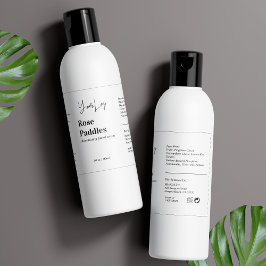 Modern Logotyp Cosmetic Flaska-etikett Fraktsedel