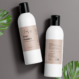 Modern Logotyp Cosmetic Flaska-etikett Fraktsedel