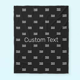 Modern Logotyp eller Design Mönster med valfri bil Fleecefilt