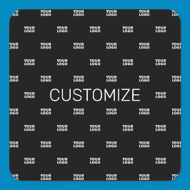 Modern Logotyp eller Design Mönster med valfri bil Fyrkantigt Klistermärke