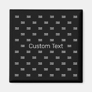 Modern logotyp eller designmönster med valfri bild magnet