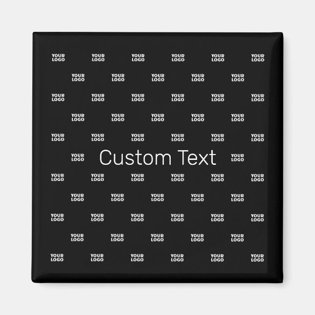 Modern logotyp eller designmönster med valfri bild magnet (Framsidan)