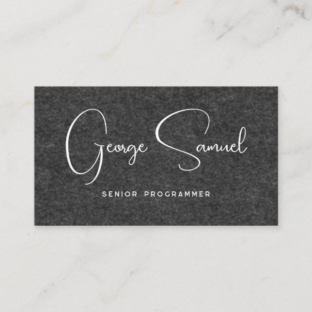 Modern logotyp enkel minimalistisk för sociala med visitkort (Framsida)