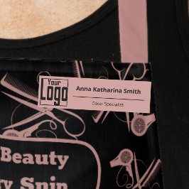 Modern Logotyp Experttis Classic Soft Rosa Namn br Namnbricka