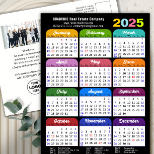 Modern Logotyp för 2025-kalender - företagsfoto fä Helg Vykort