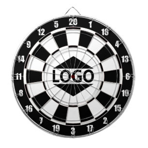 Modern Logotyp för Anpassade på svartvitt Darttavla