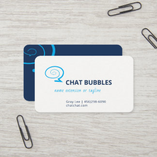 Modern logotyp för chattbubbla | Redigerbar färg | Visitkort