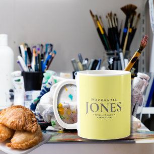 Modern Logotyp för företag Grått för personlig G Kaffemugg