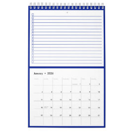 Modern logotyp för företag Navyblå Att-göra-lista Kalender