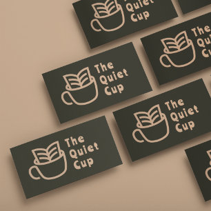 Modern Logotyp för kaffeköp i Professionell Visitkort